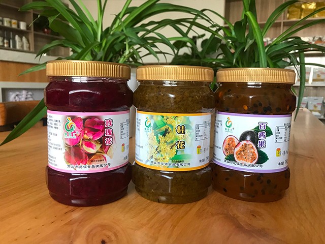玫瑰花花茶、桂花花茶、百香果花茶